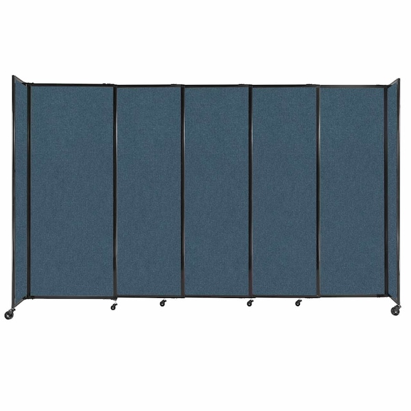 StraightWall Sliding Portable Partition 11'3" x 6'10" Caribbean Fabric